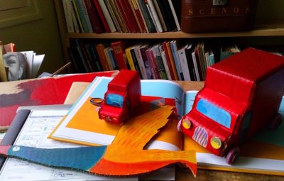 Camions oiseaux en carton "Petit détail"