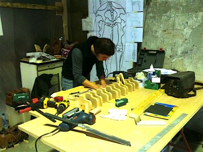 construction squelette cheval pendu 2012