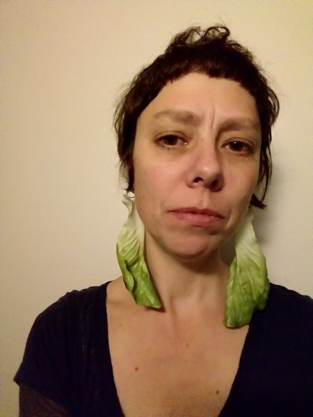 Boucles d'oreilles laitue (pour Mag)