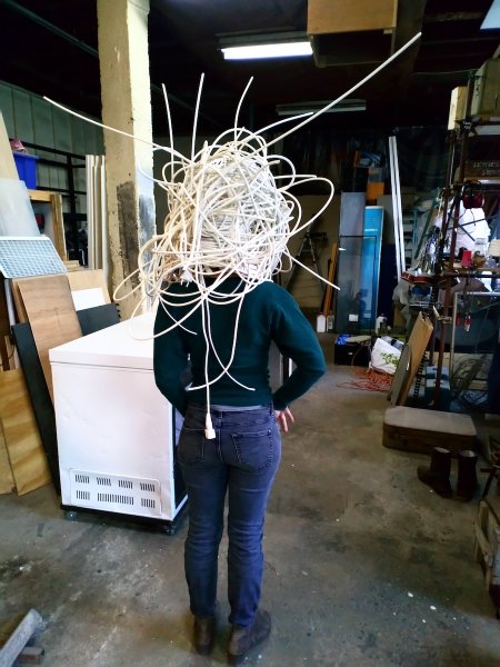 Masque éléctrique de dos